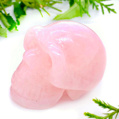 Crystal Skull - Rose Quartz Crystal Skull