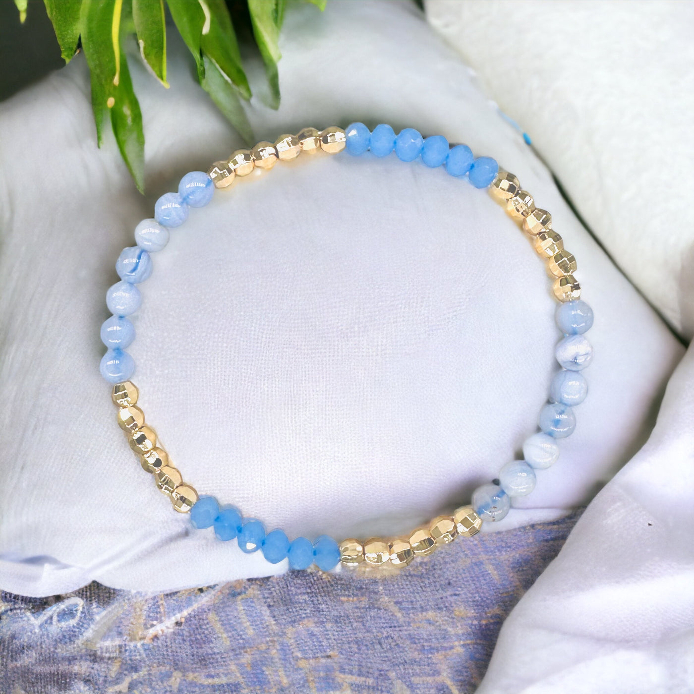 Shades of Blue Crystal Bracelet Set