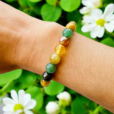 Attract Money Wealth Good Luck Abundance Crystal Bracelet