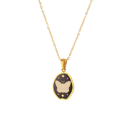 Butterfly Metamorphosis - 18K Gold Plated, Waterproof Necklace