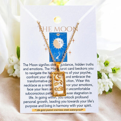 Tarot Card Necklaces - 18K Gold Plated, Waterproof