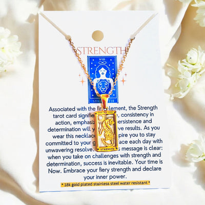 Tarot Card Necklaces - 18K Gold Plated, Waterproof