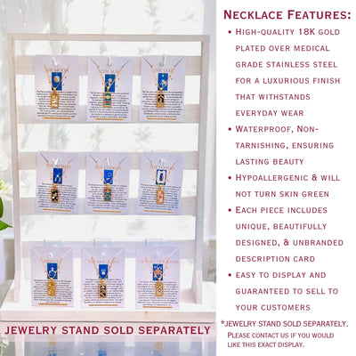 Tarot Card Necklaces - 18K Gold Plated, Waterproof