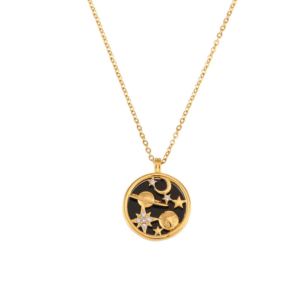 The Universe - 18K Gold Plated,  Waterproof Necklace