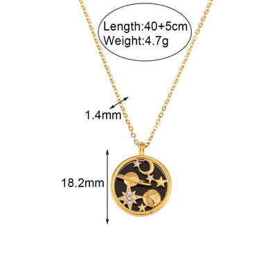 The Universe - 18K Gold Plated, Waterproof Necklace