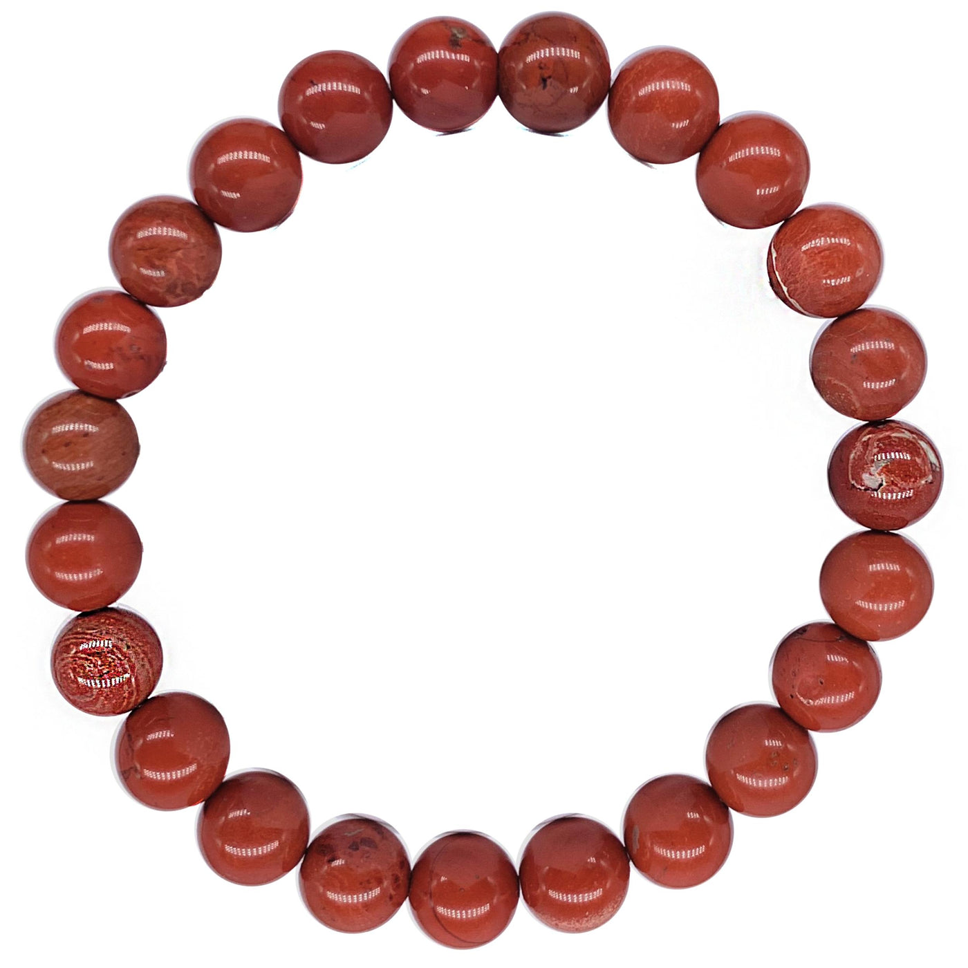 Red Jasper Crystal Bracelet for Women, Men | Healing Bead Bracelet | Root Chakra Bead Bracelet | Wholesale Dropshipping Crystal Bracelets