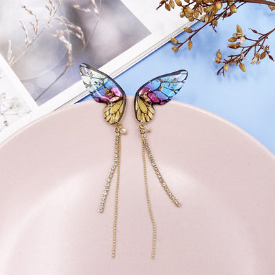Dreamy Rainbow Butterfly Earrings | Dainty Dangling Earrings | Jewelry with Meaning | Soul Charms