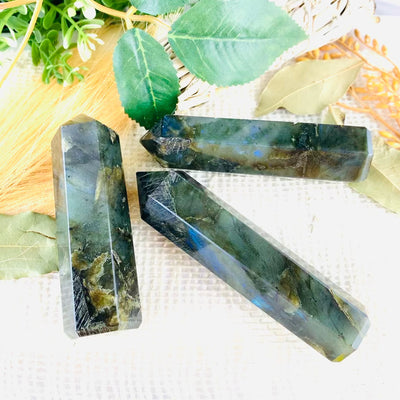 labradorite Healing Crystal Towers Obelisks For Money, Protection, Love, Strength