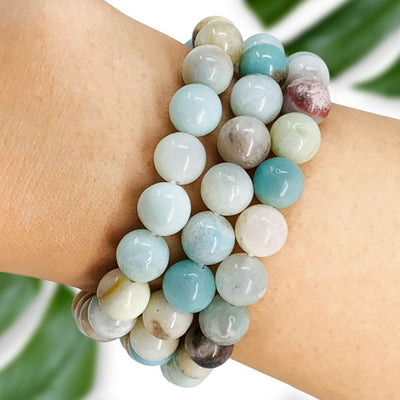 Amazonite Crystal Bracelet for Women, Men | Bead Bracelet with Meaning | Gemstone Bracelet for Calmness, Stress, Relaxation, Meditation | Wholesale Dropshipping Crystal Bracelets
