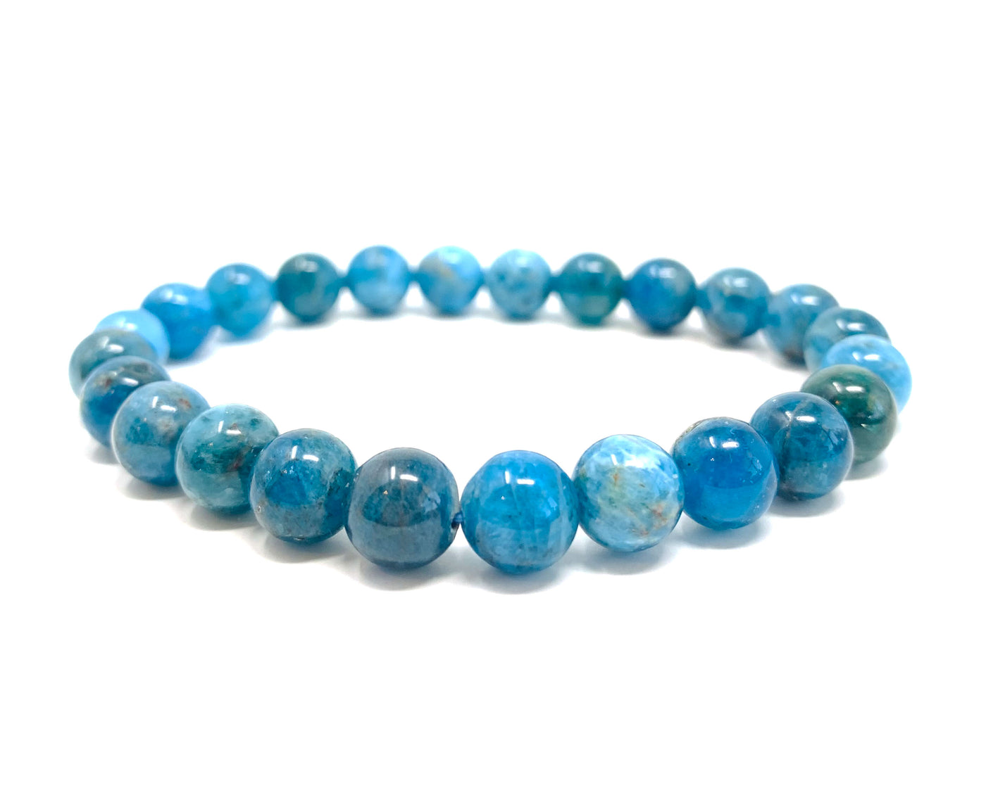 Blue Apatite Healing Crystal Bracelet for Women | Men Bead Bracelet | Blue Crystal bracelet | healing beaded bracelet | 8mm bracelet | soul charms