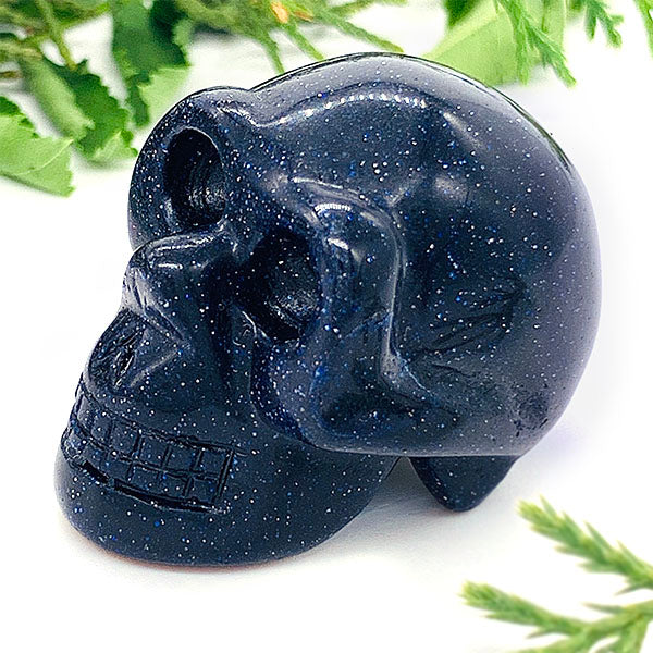 Crystal Skull - Blue Sandstone Crystal Skull