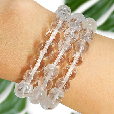 Clear Quartz Crystal Bead Bracelet For Women Men | Healing Crystal Beaded Bracelet | Crystal 8mm Beads Wholesale Dropshipping Crystal Bracelets