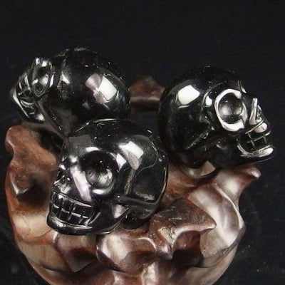 Black Obsidian Healing Crystal Skull for Sale | Psychic Protection