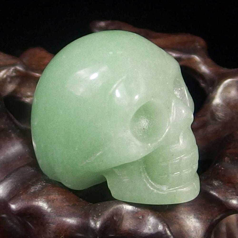 Crystal Skull - Green Aventurine Crystal Skull (1.2")