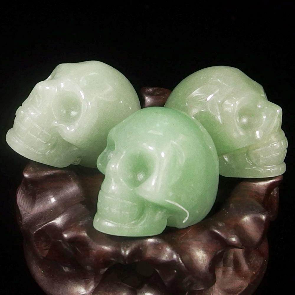 Crystal Skull - Green Aventurine Crystal Skull (1.2")