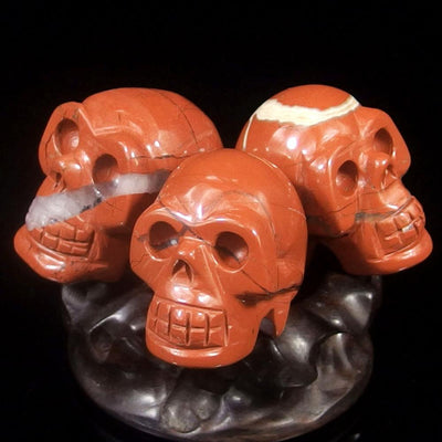 Crystal Skull - Red Jasper Crystal Skull (1.2")