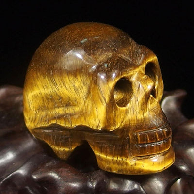 Crystal Skull - Tiger Eye Crystal Skull