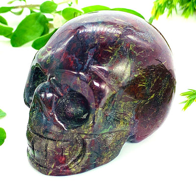 Crystal Skull - Dragon Blood Jasper Crystal Skull