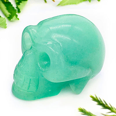 Crystal Skull - Green Aventurine Crystal Skull (1.5")