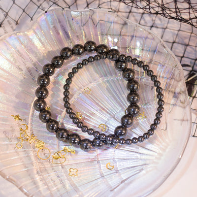 Hematite Crystal Bracelet For Women, Men | Bead Bracelet for Grounding Healing Negativity | Wholesale Dropshipping Crystal Bracelets