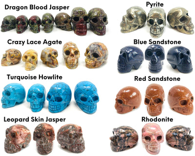 Crystal Skull, Crystal Skulls in 35+ Healing Crystals, Crystal Skull Large, Small Carving Amethyst Skull Obsidian Skull Quartz Crystal Skull