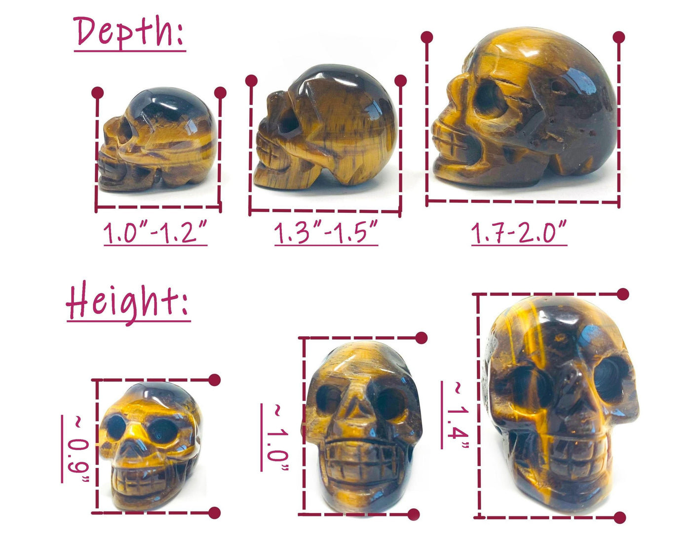 Crystal Skull, Crystal Skulls in 35+ Healing Crystals, Crystal Skull Large, Small Carving Amethyst Skull Obsidian Skull Quartz Crystal Skull