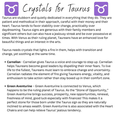 Taurus Zodiac Crystal Bracelet