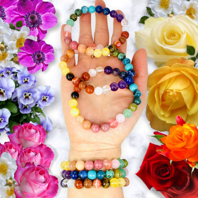 7 Chakra Crystal Bracelet | Zodiac Bracelet Real Stones | Chakra Bracelet for Women, Men Bead Bracelet | Beaded Bracelet | Soul Charms