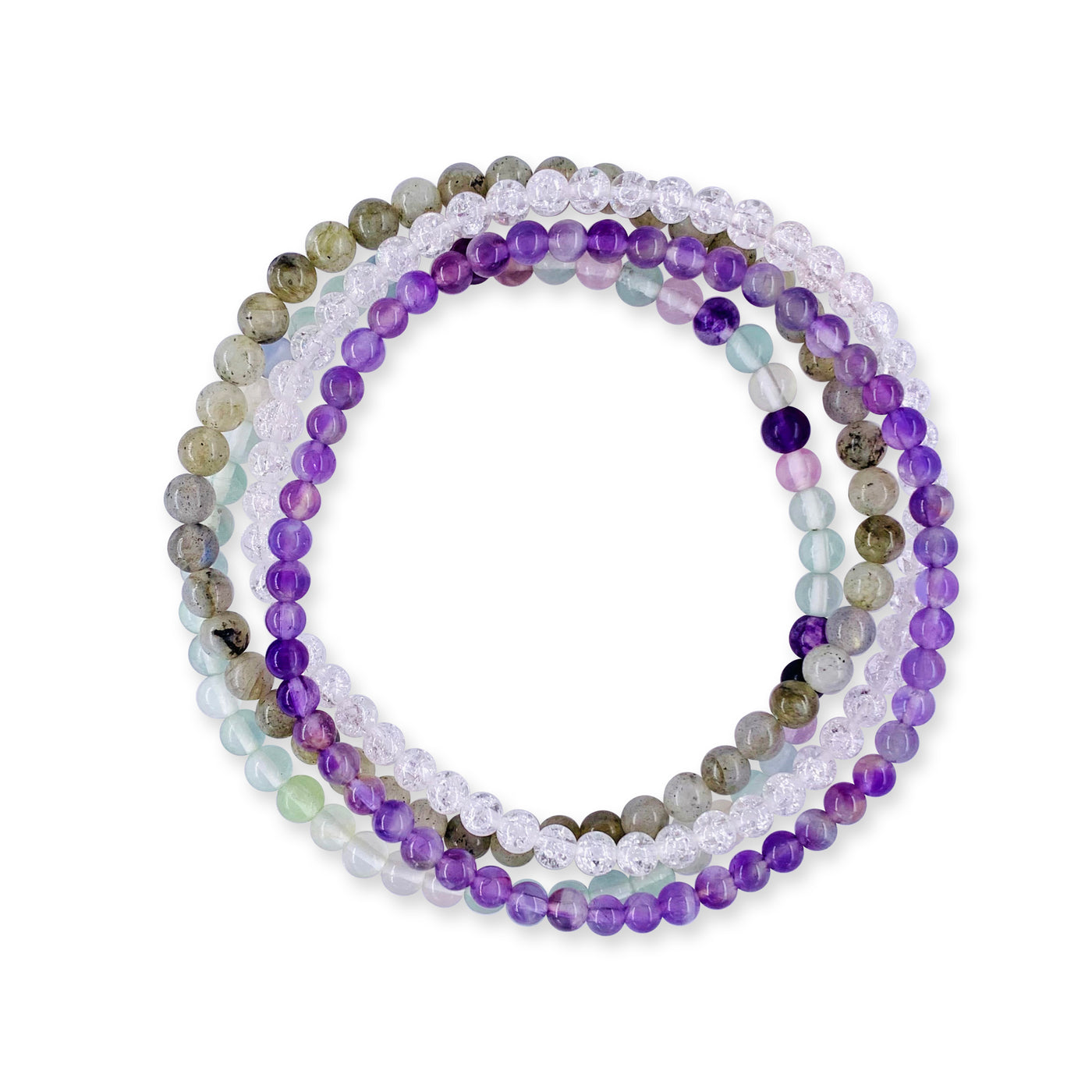 intuition_psychic_power_stackable_crystal_bead bracelet for women men | Labradorite_Clear_Quartz_Amethyst_Fluorite Wholesale Dropshipping Crystal Bracelets