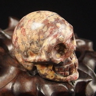 Leopard Skin Jasper Crystal Skull (1.2")