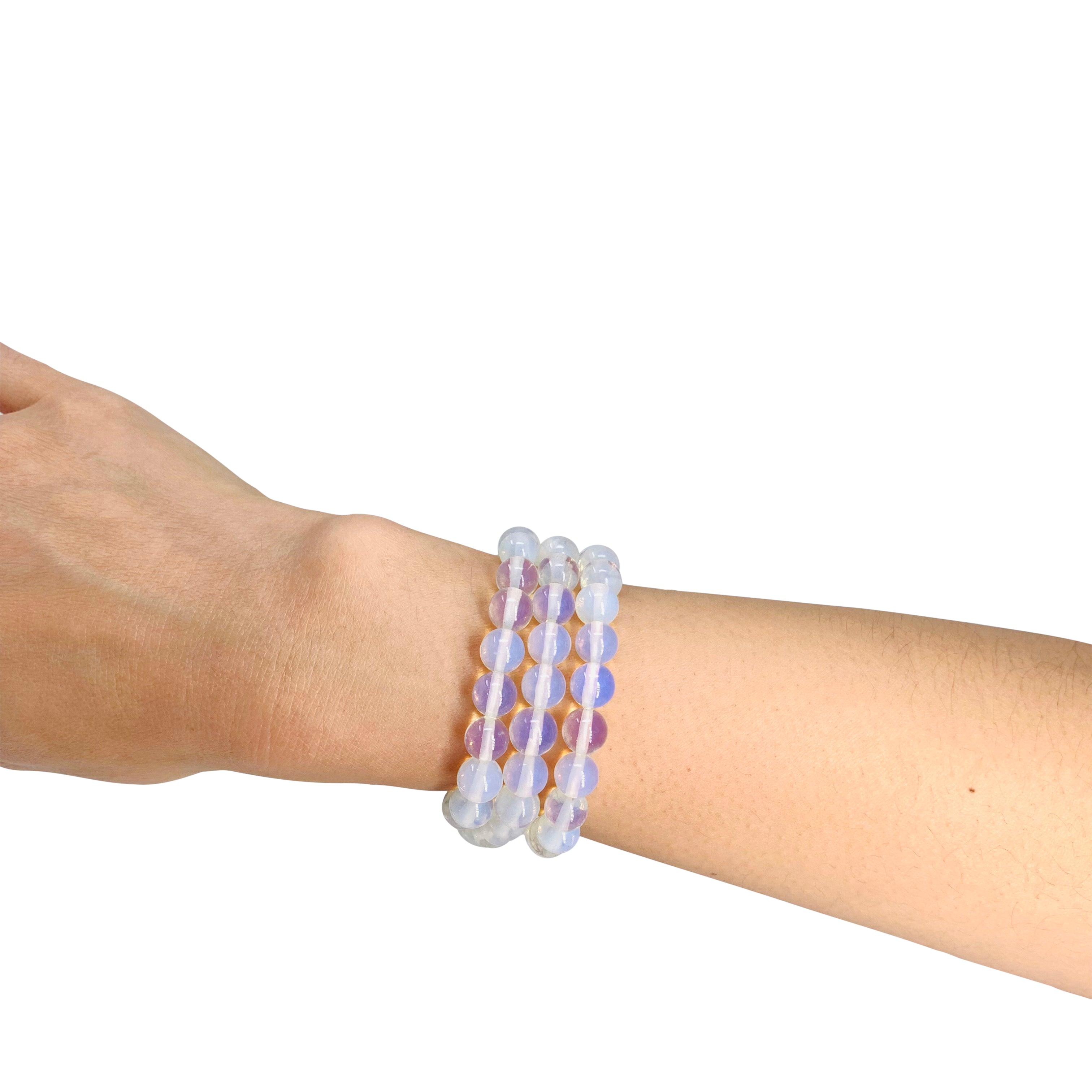 Opalite Bracelet for Anxiety & Good Fortune – Clari V Crystals