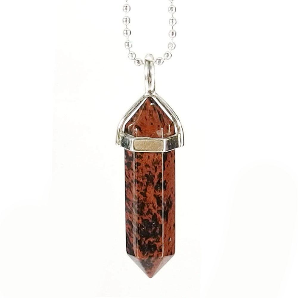 Mahogany shop obsidian pendant