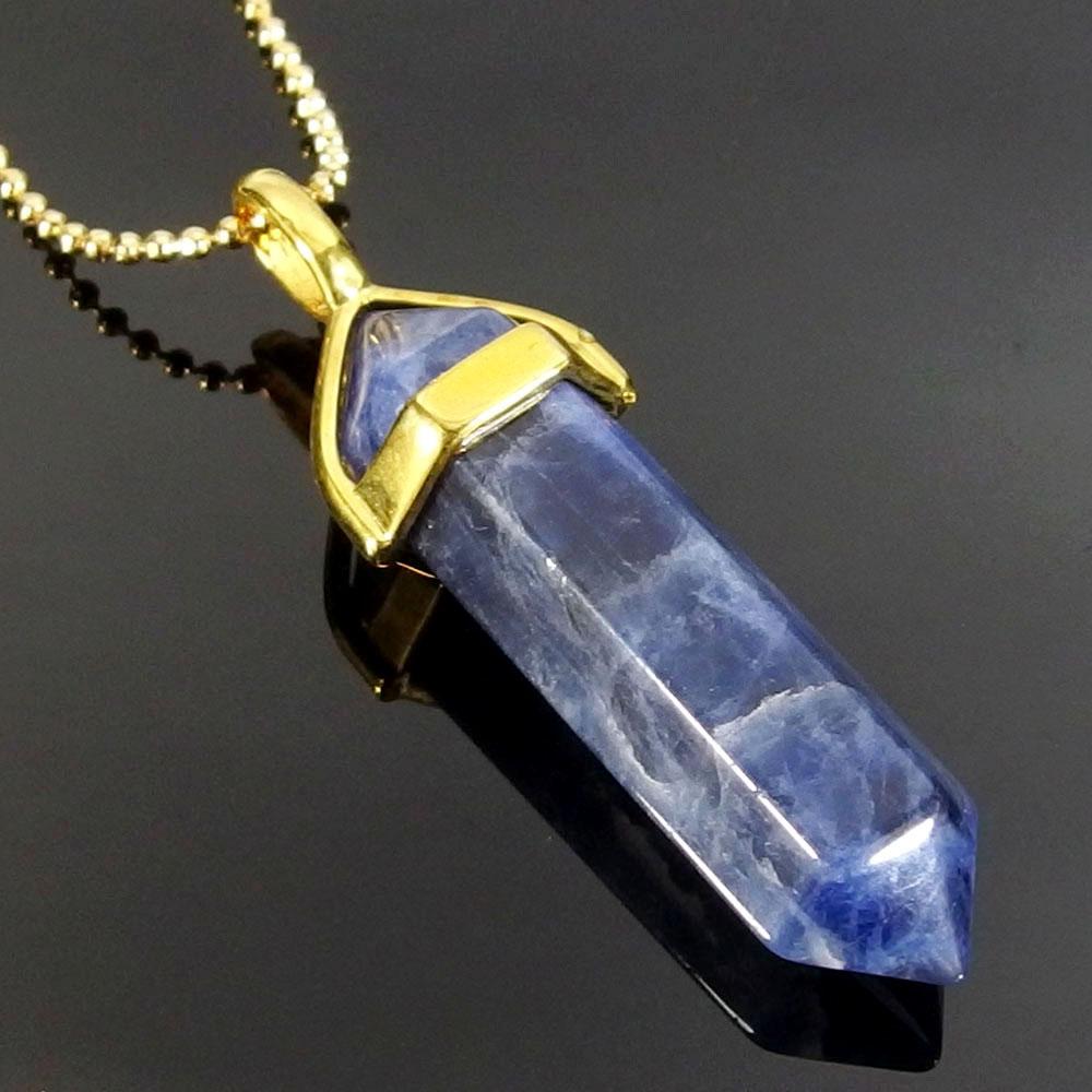 Pendant Necklaces - Sodalite Gemstone Pendant Necklace