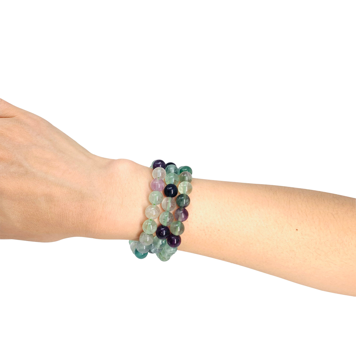 Rainbow Fluorite Crystal Bracelet for Women, Men | Bead Bracelet For Healing, Intuition, Clarity, Focus, Creativity | Crystal Bracelets with Meaning | Wholesale Dropshipping Crystal Bracelets
