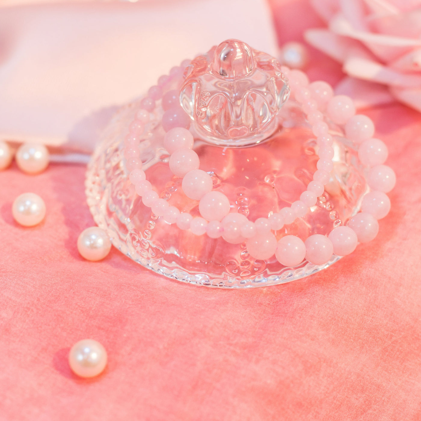 Rose Quartz Tumbled Bracelet - Smudge Metaphysical