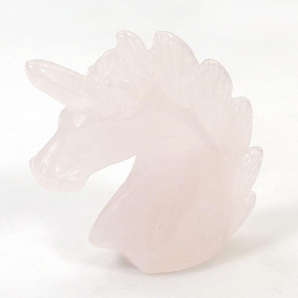 Rose Quartz Unicorn Carving