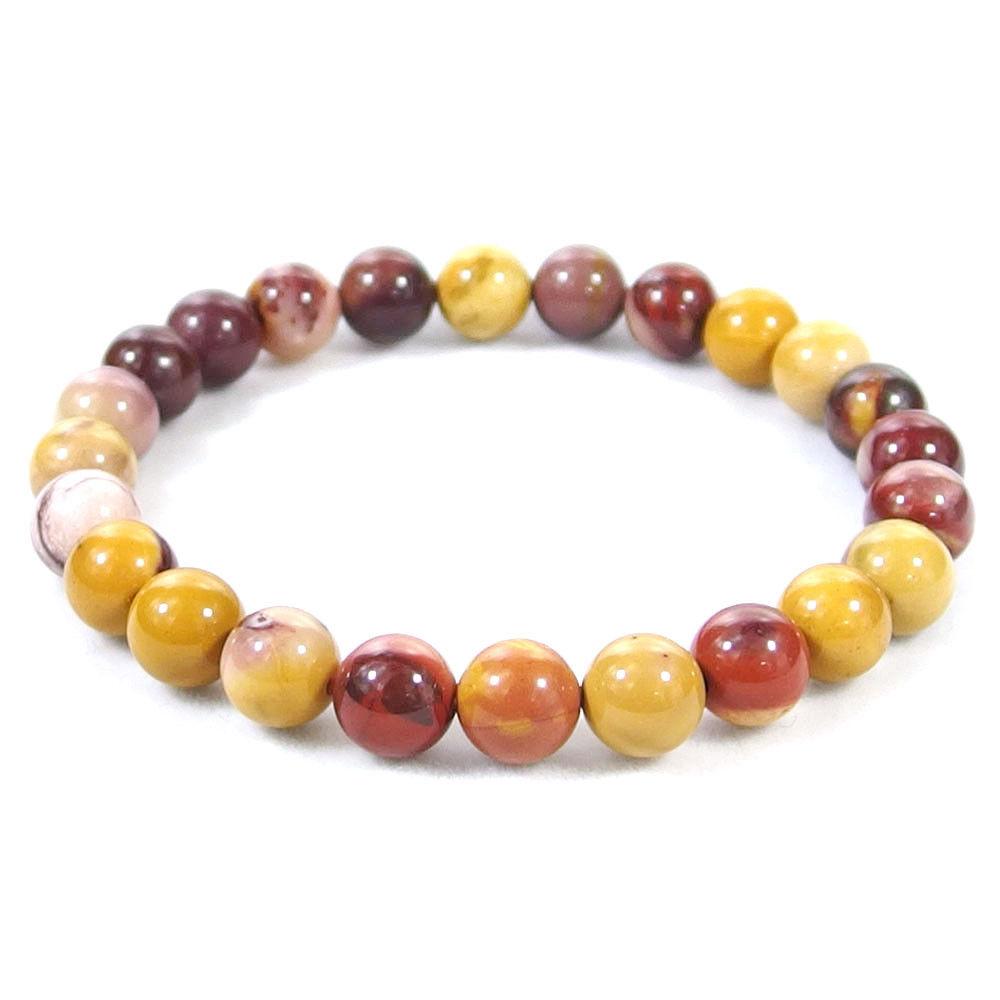 mookaite jasper crystal bracelet for women, men | bead bracelet red, yellow | crystal bracelet with meaning | wholesale dropshipping crystal bracelets