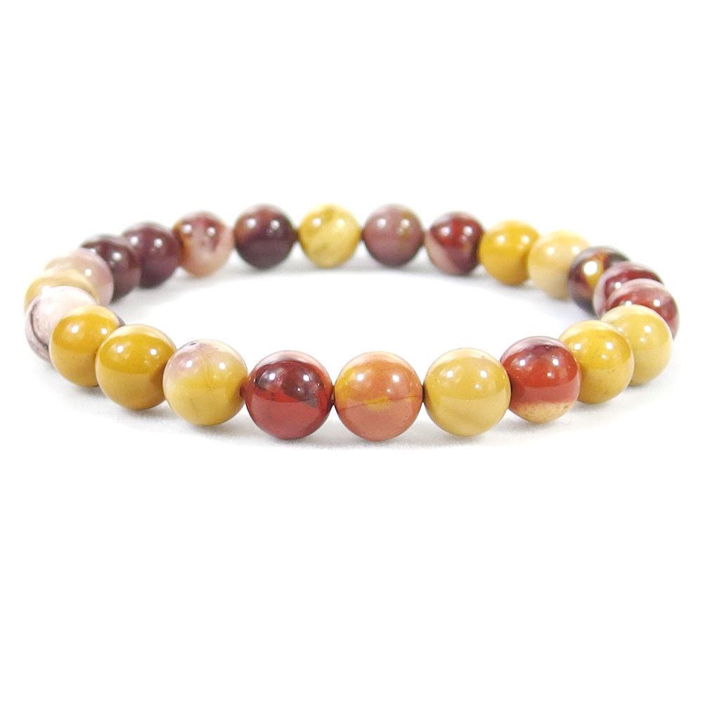 mookaite jasper crystal bracelet for women, men | bead bracelet red, yellow | crystal bracelet with meaning | wholesale dropshipping crystal bracelets