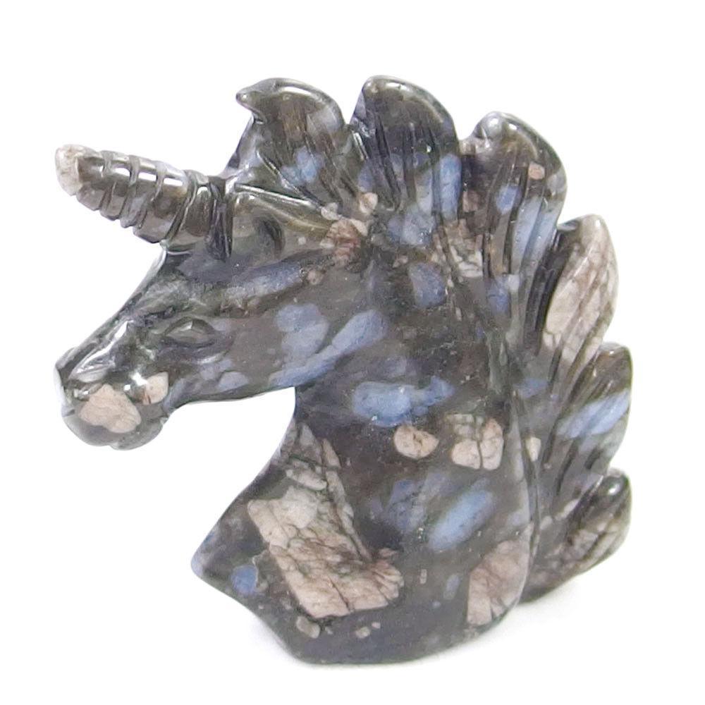 Llanite Unicorn Carving