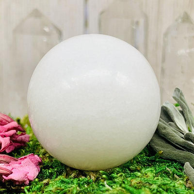 Crystal Ball - White Jade Crystal Ball