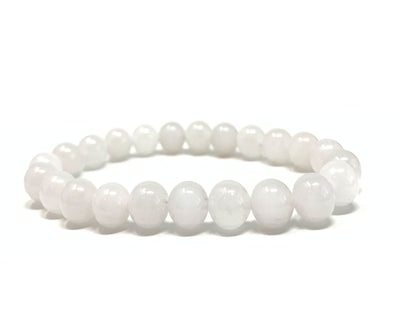 White Jade Crystal Bracelet for Women, Men | Bead Bracelet for Intuition | Crown Chakra Bead Bracelet | Wholesale Dropshipping Crystal Bracelets