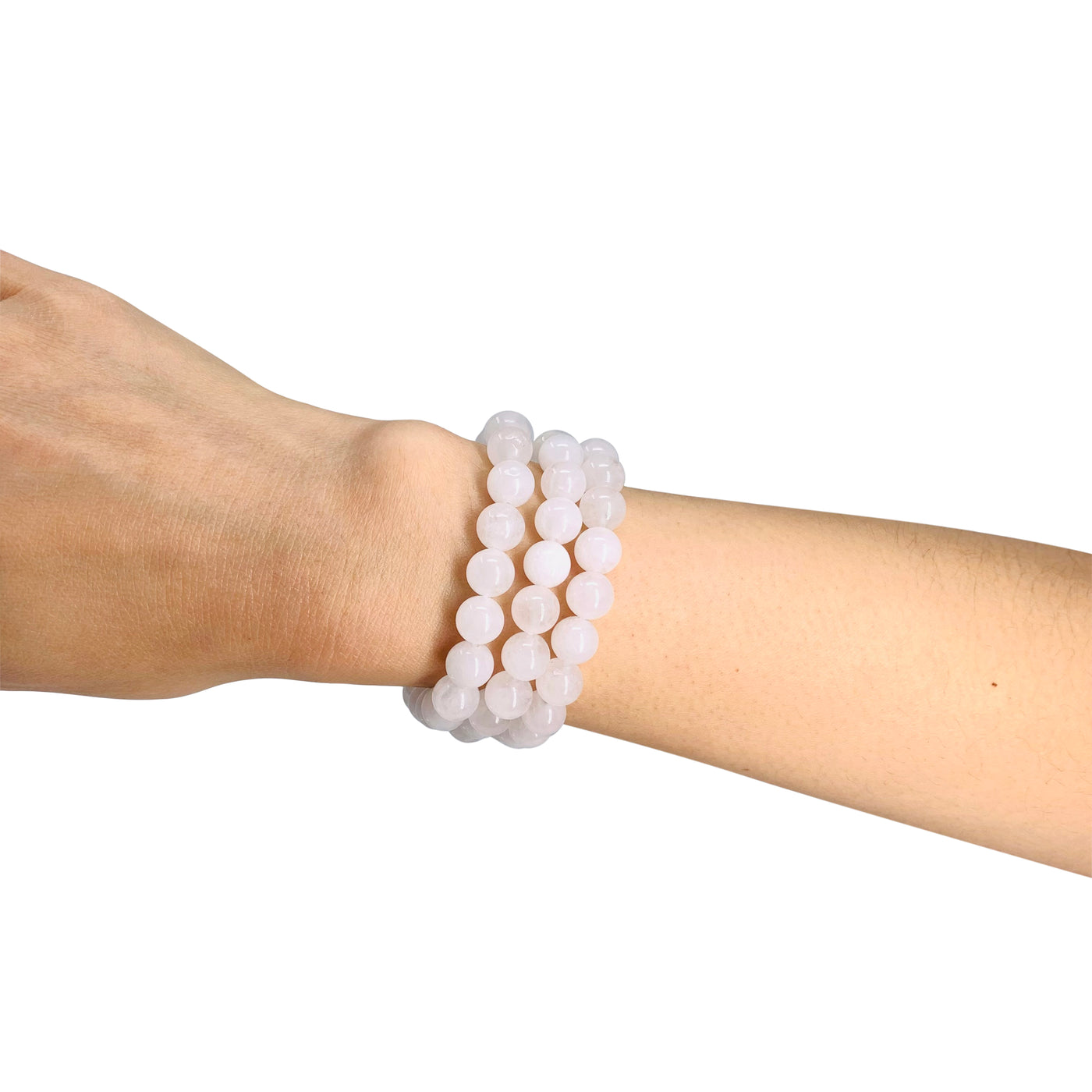 White Jade Crystal Bracelet for Women, Men | Bead Bracelet for Intuition | Crown Chakra Bead Bracelet | Wholesale Dropshipping Crystal Bracelets