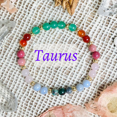 Taurus Zodiac Crystal Bracelet