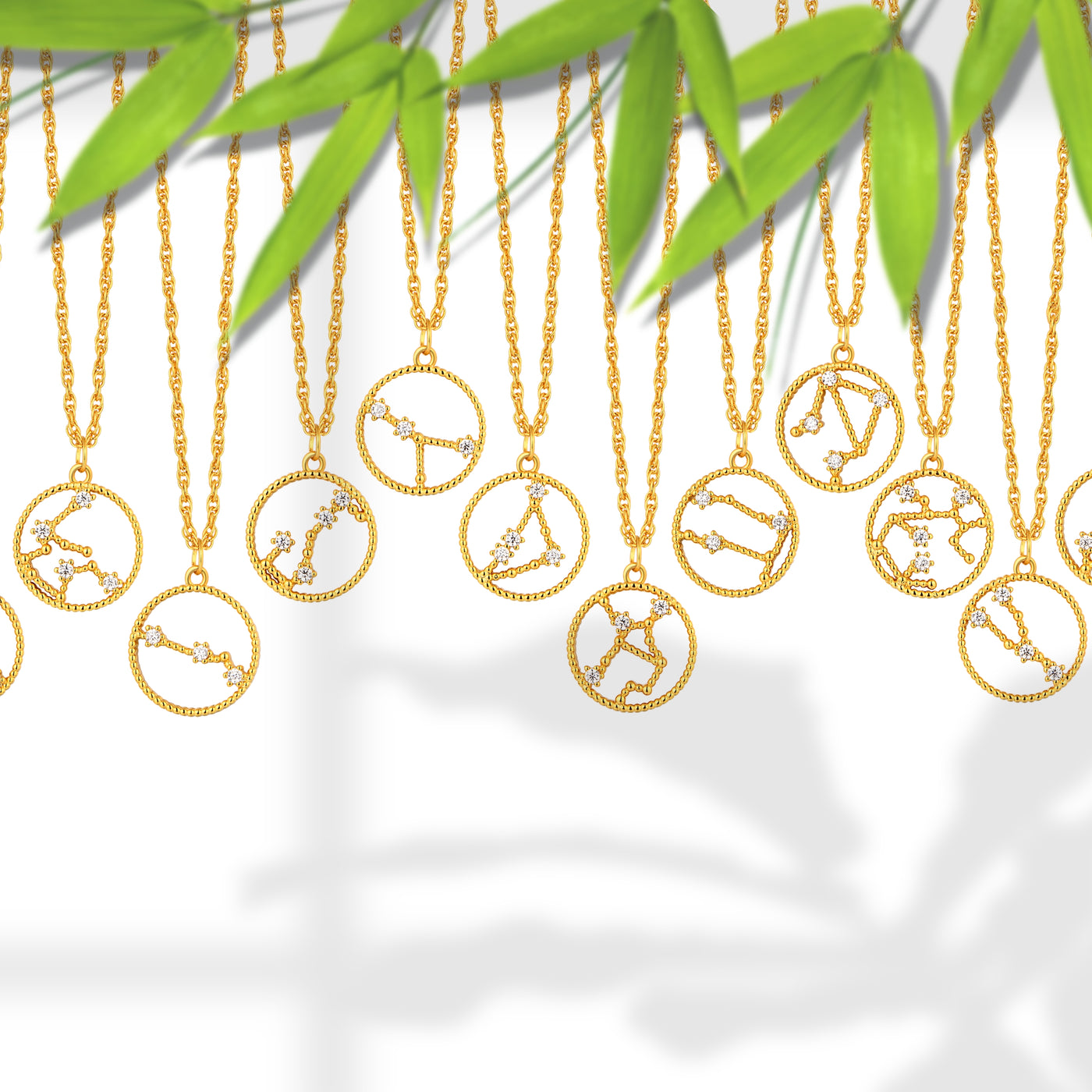 Zodiac Constellation 14K Gold Necklace